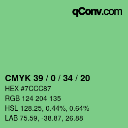 Color code: CMYK 39 / 0 / 34 / 20 | qconv.com
