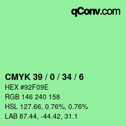 Color code: CMYK 39 / 0 / 34 / 6 | qconv.com