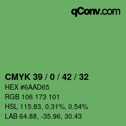 Color code: CMYK 39 / 0 / 42 / 32 | qconv.com