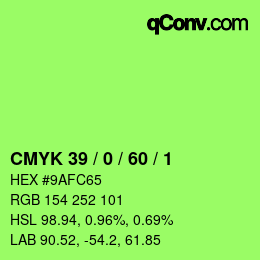 Color code: CMYK 39 / 0 / 60 / 1 | qconv.com