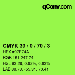 Color code: CMYK 39 / 0 / 70 / 3 | qconv.com