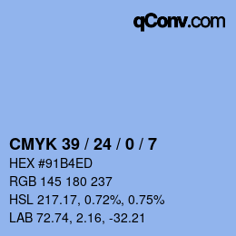 Color code: CMYK 39 / 24 / 0 / 7 | qconv.com