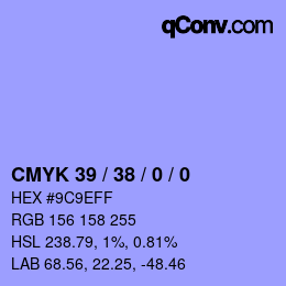 Color code: CMYK 39 / 38 / 0 / 0 | qconv.com