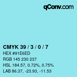 Color code: CMYK 39 / 3 / 0 / 7 | qconv.com