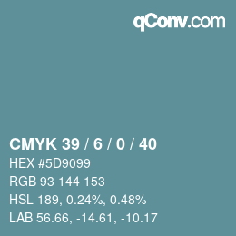 Color code: CMYK 39 / 6 / 0 / 40 | qconv.com