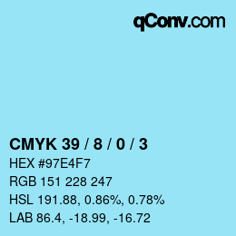 Color code: CMYK 39 / 8 / 0 / 3 | qconv.com
