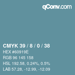 Color code: CMYK 39 / 8 / 0 / 38 | qconv.com