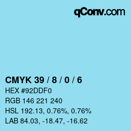 Color code: CMYK 39 / 8 / 0 / 6 | qconv.com