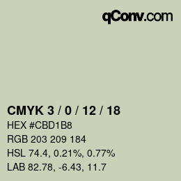 Color code: CMYK 3 / 0 / 12 / 18 | qconv.com