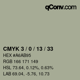 カラーコード: CMYK 3 / 0 / 13 / 33 | qconv.com