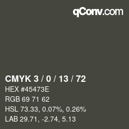 颜色代码: CMYK 3 / 0 / 13 / 72 | qconv.com