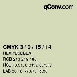 Color code: CMYK 3 / 0 / 15 / 14 | qconv.com