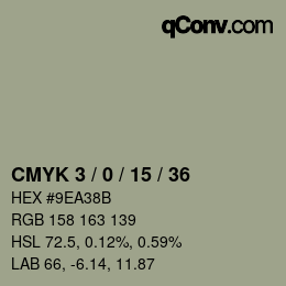 颜色代码: CMYK 3 / 0 / 15 / 36 | qconv.com