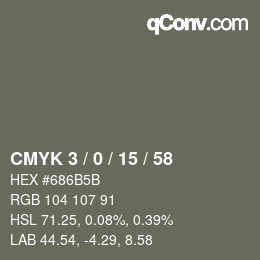 Color code: CMYK 3 / 0 / 15 / 58 | qconv.com
