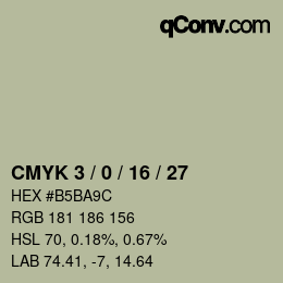 颜色代码: CMYK 3 / 0 / 16 / 27 | qconv.com