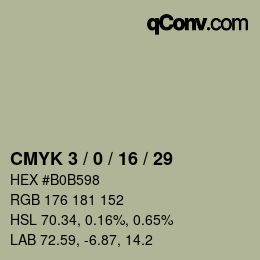 Color code: CMYK 3 / 0 / 16 / 29 | qconv.com