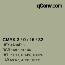 Color code: CMYK 3 / 0 / 16 / 32 | qconv.com