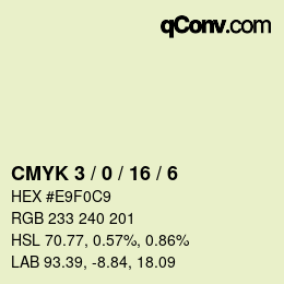 Color code: CMYK 3 / 0 / 16 / 6 | qconv.com