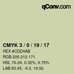 Color code: CMYK 3 / 0 / 19 / 17 | qconv.com