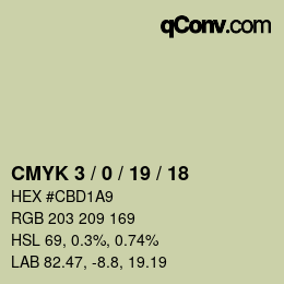 Color code: CMYK 3 / 0 / 19 / 18 | qconv.com