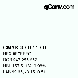 Color code: CMYK 3 / 0 / 1 / 0 | qconv.com