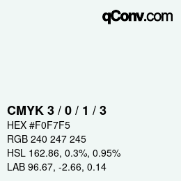 Color code: CMYK 3 / 0 / 1 / 3 | qconv.com