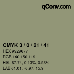 颜色代码: CMYK 3 / 0 / 21 / 41 | qconv.com