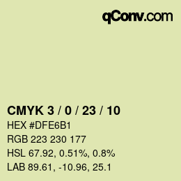 カラーコード: CMYK 3 / 0 / 23 / 10 | qconv.com