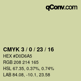 カラーコード: CMYK 3 / 0 / 23 / 16 | qconv.com