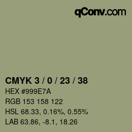 颜色代码: CMYK 3 / 0 / 23 / 38 | qconv.com