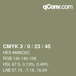 Color code: CMYK 3 / 0 / 23 / 45 | qconv.com