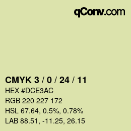 カラーコード: CMYK 3 / 0 / 24 / 11 | qconv.com