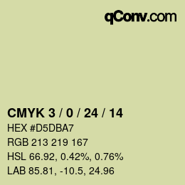 颜色代码: CMYK 3 / 0 / 24 / 14 | qconv.com