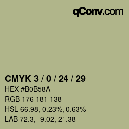 カラーコード: CMYK 3 / 0 / 24 / 29 | qconv.com
