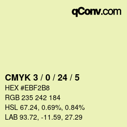 Color code: CMYK 3 / 0 / 24 / 5 | qconv.com