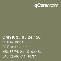 Color code: CMYK 3 / 0 / 24 / 50 | qconv.com