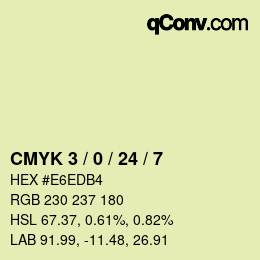 Color code: CMYK 3 / 0 / 24 / 7 | qconv.com