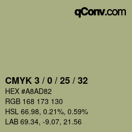 カラーコード: CMYK 3 / 0 / 25 / 32 | qconv.com