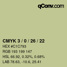 Color code: CMYK 3 / 0 / 26 / 22 | qconv.com