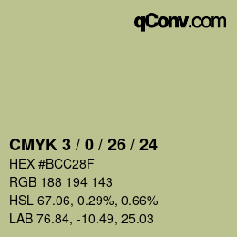 Color code: CMYK 3 / 0 / 26 / 24 | qconv.com