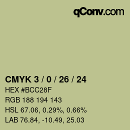 Color code: CMYK 3 / 0 / 26 / 24 | qconv.com