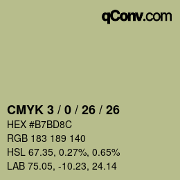 颜色代码: CMYK 3 / 0 / 26 / 26 | qconv.com