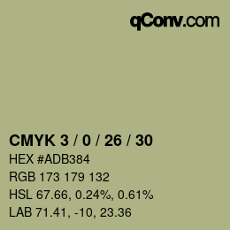 カラーコード: CMYK 3 / 0 / 26 / 30 | qconv.com