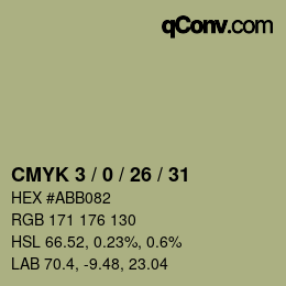 Color code: CMYK 3 / 0 / 26 / 31 | qconv.com