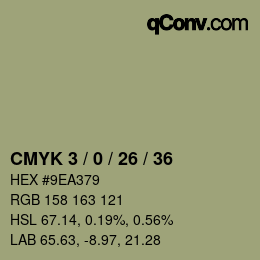 カラーコード: CMYK 3 / 0 / 26 / 36 | qconv.com