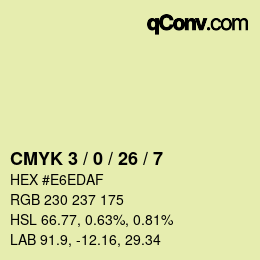 Color code: CMYK 3 / 0 / 26 / 7 | qconv.com