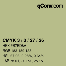Color code: CMYK 3 / 0 / 27 / 26 | qconv.com