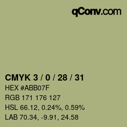 Color code: CMYK 3 / 0 / 28 / 31 | qconv.com