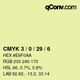 Color code: CMYK 3 / 0 / 29 / 6 | qconv.com