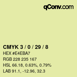 Color code: CMYK 3 / 0 / 29 / 8 | qconv.com